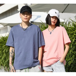 เสื้อยืดคอกลมทรงหลวม ยูนิเซ็กซ์ น้ำหนัก 260 กรัม ผ้า 32S เส้นด้ายคู่ ผลิตจากผ้าฝ้ายยาวคุณภาพดี แขนสั้น สวมใส่สบายทุกวัน - Product Image 1