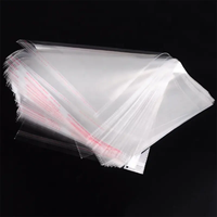 Sacs OPP transparents personnalisés Sacs réutilisables auto-scellants Pochette d'emballage de vêtements en plastique Sacs auto-adhésifs PE CPE