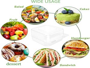 กล่องพลาสติกใสแบบใช้แล้วทิ้งสำหรับบรรจุผลไม้ขายส่ง - Product Image 3