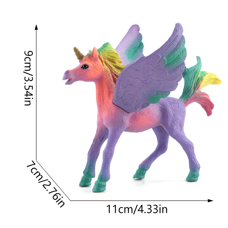 S658 unicorno con ali viola-43g