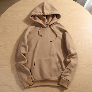 Custom Mens Fleece Hooded Pullover Sweater Casual Sweatshirt Autumn Winter Warm Streetwear Long Sleeve Hooded <b>Top</b> Fashion Outfit - Product Image 3
