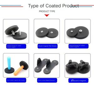 Imán Industrial de Neodimio Permanente y Resistente, Soporte Magnético de 22/31/43/66/88 mm con Rosca, Recubierto de Goma Impermeable, Forma de Olla/Taza - Product Image 3