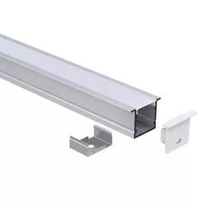 <span class=keywords><strong>Prix</strong></span> d'usine 1m/2m Profils en aluminium en forme de U Blanc Noir Canaux en aluminium pour bandes lumineuses LED - Product Image 3