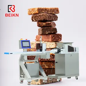 Barre de protéine d'énergie automatique commerciale faisant la machine Dates Bar Extrudeuse Machine 304 Acier inoxydable Célèbre Marque PLC