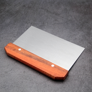 <span class=keywords><strong>Grattoir</strong></span> à pâtisserie avec manche en <span class=keywords><strong>bois</strong></span>, en acier inoxydable, coupe-pâte à pain, outil, spatule à gâteau, Gadget de cuisine, 8 pièces - Product Image 2