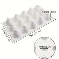 MUYULINS Moule de cuisson en silicone platine LFGB, 6 cavités, série fruits, en forme de fraise, résistant au four, pour desserts, mousses et gelées
