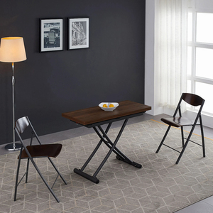 Stile moderno in acciaio legno da pranzo/tavolino da caffè Set di mobili salvaspazio con elemento di sollevamento cucina piccoli appartamenti casa bar - Product Image 3