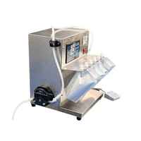 Machine de remplissage semi-automatique BANMO pour sachets à bec verseur avec pompe péristaltique de table, machine de distribution pour jus, mini machine de remplissage