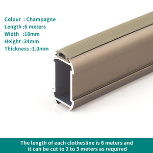 Vente en gros <span class=keywords><strong>de</strong></span> <span class=keywords><strong>tringle</strong></span> à vêtements <span class=keywords><strong>de</strong></span> garde-robe en alliage <span class=keywords><strong>de</strong></span> zinc montée sur le dessus pour cintre style Sophia - Product Image 3