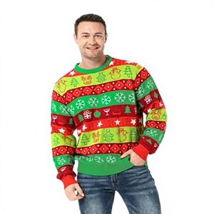 Pull en maille respirant anti-rides et anti-rétrécissement de luxe 2025 pour homme – Coupe ajustée, tendance, confortable et polyvalent en laine/polyester - Product Image 4