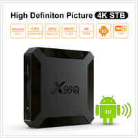 Android TV Box X96Q con Android 10.0, Allwinner H313, 4K 60fps, Wifi 2.4G, Reproductor Multimedia, Set Top Box STB X96Q