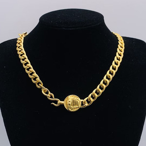 18k Gold Plated Hiphop Jewelry Stainless Steel Crystal <strong>Medusa</strong> Pendant <strong>Necklace</strong> for Men Women - Product Image 5
