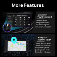 Autoradio universel 7 pouces pour Toyota Terios Corolla Camry RAV4 Android 15, Carplay sans fil, Android Auto, écran tactile