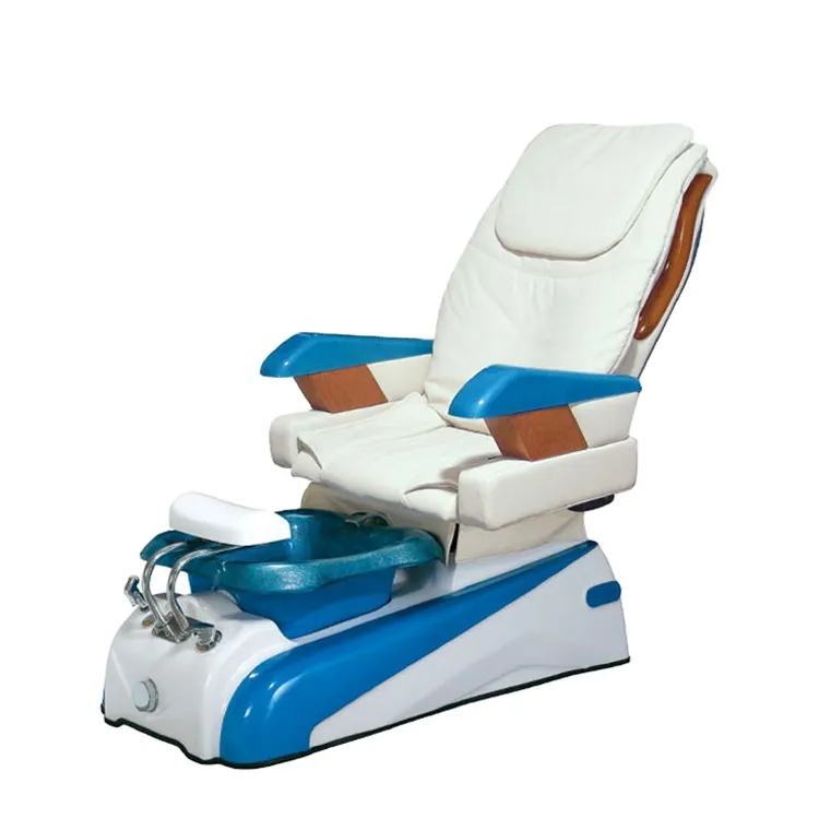 Nhà sản xuất bán hàng trực tiếp của ghế massage chân sang trọng được trang bị bồn rửa và ghế Massage spa đáy bằng gỗ
