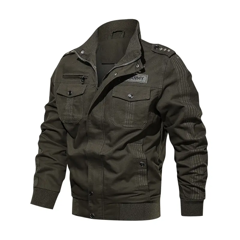 M65 고품질 블랙 유니폼 개인 상표 남성 봄 공군 비행 레트로 코튼 미국 육군 녹색 군사 재킷 남자