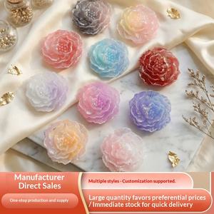 Firefly Leuchtende Doppelrosen-Haarspange mit tropfender Klebetechnik, handgefertigt, DIY-Bastelset, Pflanzen- und Blumenmotiv, für Haarspangen, Handyhüllen und Schlüsselanhänger - Product Image 2