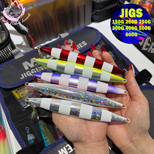 Esca Metallica per Slow Pitch Jigging 100g-500g, Jig ad Alta Azione per Pesca in Mare di Snapper, Grouper, Tonno, Spigola, Spigola Gialla - Product Image 3