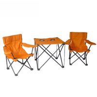 Ensemble de table et de chaises pliantes de camping portables, légères, pour 4 personnes, pour pique-nique, plage, voyage en plein air