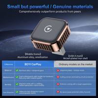 Adaptateur CarPlay sans fil Android Auto 2 en 1, clé USB universelle pour voiture, CE RoHS FCC, connexion stable, garantie 1 an