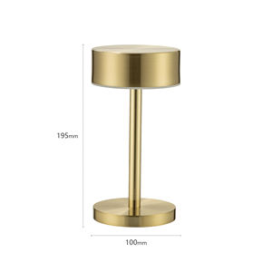 Modern Rechargeable Portable Touch Control RGB Aluminum Battery Operated Restaurant Bar Hotel Decorative Cordless Led <b>Table</b> <b>Lamp</b> - Product Image 1