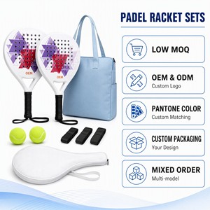 Set de <span class=keywords><strong>Padel</strong></span> para 2 Jugadores, Kit Completo que Incluye 2 Raquetas, 2 Pelotas y Bolsa de Transporte, para Principiantes - Product Image 5