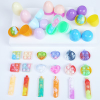 Œuf de Pâques surprise à déplier, figurine lapin ou poulet dans une coquille, jouet anti-stress mignon à pincer, parfait pour les jeux de fête