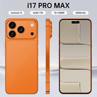 Nuevo Smartphone Original I17 17 Pro Max 5G LTE 2025, Pantalla HD de 7.3 Pulgadas y 90Hz, Cámara Trasera de 108MP, Almacenamiento de 16GB+1TB, Quad Core MTK