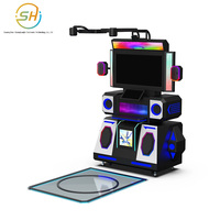 Machine de danse VR pour deux joueurs, machine de jeu d'arcade VR panoramique, équipement de jeu de réalité virtuelle