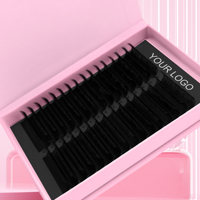 Abonnie Premium Korean Pbt 003 ultra Matte Black Volume Trays Manufacturer Eyelash Extensions Cashmere Velvet Lashes Trays