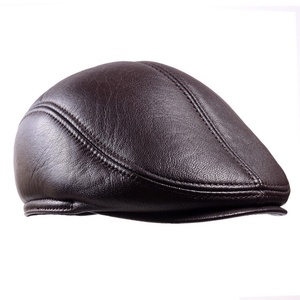 PIHA SPORTS 100% Genuine Leather Men Spring/<b>Summer</b> Outdoor 6-Panel Suede Baseball <b>Hat</b> Ear Flap Casual Warm Earmuffs Golf NEW - Product Image 2