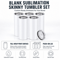 Gobelet isotherme droit en acier inoxydable à double paroi, blanc, 20 oz, pour sublimation, de la marque Yongkang Hejia