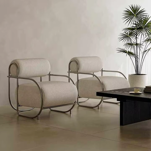 Nordique <span class=keywords><strong>Bauhaus</strong></span> simple canapé chaise loisirs créatifs maison bureau Bar luxe chambre café Durable métal matériel pour salon - Product Image 3