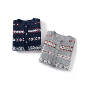 Suéter de punto retro con <span class=keywords><strong>cuello</strong></span> redondo, mezcla de lana y cachemira, jacquard, para <span class=keywords><strong>mujer</strong></span>, venta al por mayor, de fábrica de Mongolia Interior - Product Image 6