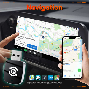 Manufacturer <b>Plug</b> & Play Converts Wireless Carplay Android Auto Mirror Link Airplay 4 in 1 Carplay <b>Adapter</b> Smart Car Link Box - Product Image 5