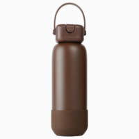 Bouteille d'eau pour enfants en acier inoxydable écologique avec couvercle en forme de champignon, 100 % étanche, réutilisable, tasse thermos pour cadeau d'entreprise ou de vacances