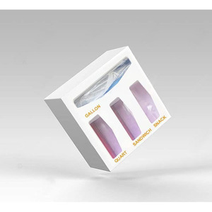 Organizador de bolsas de bambú al por mayor organizador de bolsas de almacenamiento con cierre hermético blanco de primera calidad organizador para cajón de cocina - Product Image 3