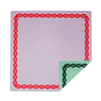 Nouvelle arrivée : Tapis de mahjong double face Ruby, inodore, en caoutchouc personnalisé, expédition rapide, pour jeux de cartes et de société.
