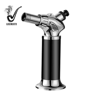 Nouveau Briquet à Trois Flammes à Pulvérisation Directe, Grande Puissance 1300 Degrés, Coupe-Vent, pour Usage Professionnel et Personnel, Cigarette