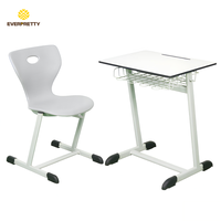 Ensemble table et chaise scolaire compacte en HPL pour projet personnalisé en Arabie Saoudite