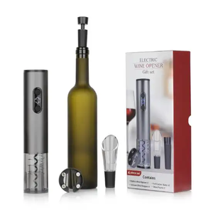 Hadiah promosi bisnis 4 buah Set pembuka anggur elektrik pembuka botol anggur otomatis Hadiah Set - Product Image 5
