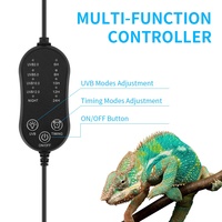 Lampe LED en plastique transfrontalière pour terrarium de dragon barbu, lumière UV, supplément de calcium pour reptiles, pour gecko, lézard et basking des solaires