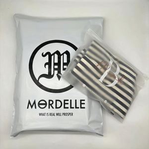 Biodegradable Custom LOGO Printed High Quality Matte <b>White</b> Poly Matte Mailer Black Logistics Packaging <b>Silver</b> Mailing <b>Bag</b> - Product Image 2