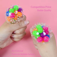 Jincan 6cm TPR main pincer jouet boule de raisin boule d'épine décompression évent Fidgeting outil de soulagement cadeaux pour les enfants lors des fêtes