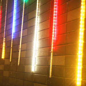 Lễ Hội Đầy Màu Sắc RGB Wedding Icicle Fall String Ngoài Trời Đường Phố <span class=keywords><strong>Led</strong></span> Mưa Phong Cách Trang Trí <span class=keywords><strong>Lights</strong></span> Đối Với Sự Kiện <span class=keywords><strong>Meteor</strong></span> Shower Ánh Sáng - Product Image 5