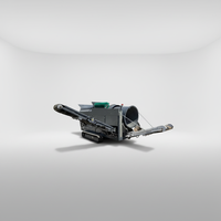 Crible à tambour hydraulique diesel 75 kW 70-100 m/h pour paillis, terre, compost, roche – Séparateur mobile, tamiseur, classeur