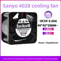 Sanyo 109P0405H301 DC5V 0,68A 4028 Leiser Server-Lüfter mit hohem Luftstrom und Kunststoffflügeln, 4 cm