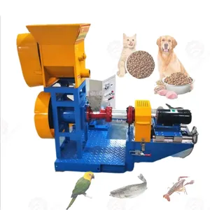 Garnalen Huisdiervoer Hond Visvoer Maken Granulator Drijvende Kleine Drijvende Voer Extruder Machine Voor Vissen