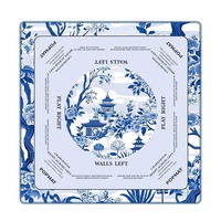 Tapis de jeu américain personnalisé ; Antidérapant ; Réducteur de bruit ; Pliable ; Tapis de table de jeu de Mahjong avec sac de rangement ; OEM ; Sublimation ; Naturel