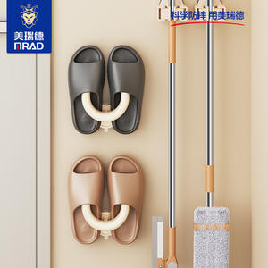 Xp3090 Gancho de succión mágico para almacenamiento de zapatos, material ABS, soporte de pared para baño, diseño de una sola capa - Product Image 3