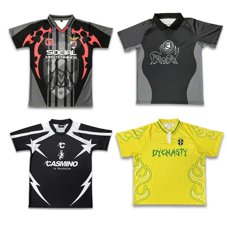 Maglie da calcio sfuse all'ingrosso Design sublimazione personalizzato maglia calcio uniforme